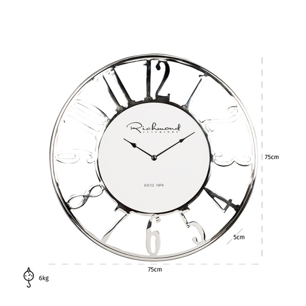 Klok Westin metaal (Silver)