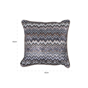 Kussen Candice zigzag 45x45 (IV-21021 Big zigzag 8022 Twing)