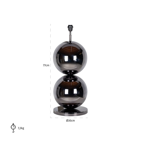 Tafellamp Bobbie zwart nickel (Black)