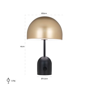 Tafellamp Elvina (Gold)
