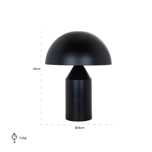 Tafellamp Alicia zwart (Black)