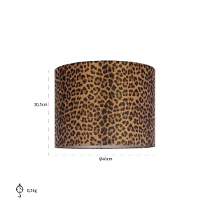 Lampenkap Ollie cilinder 40Ø (Donna-21056-Ollie 8014 Brown)