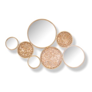 Spiegel Isaiha met 4 ronde spiegels (Gold)