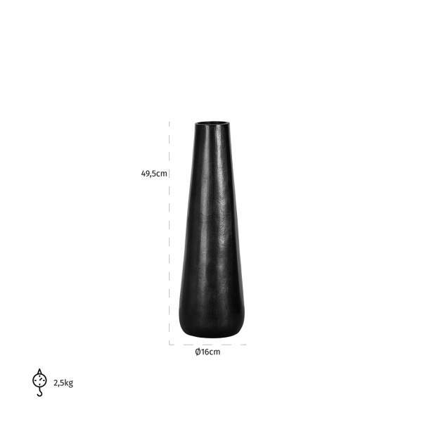 Vaas Siara medium aluminium (Black)
