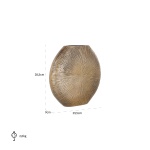 Vaas Zara groot (Brushed Gold)