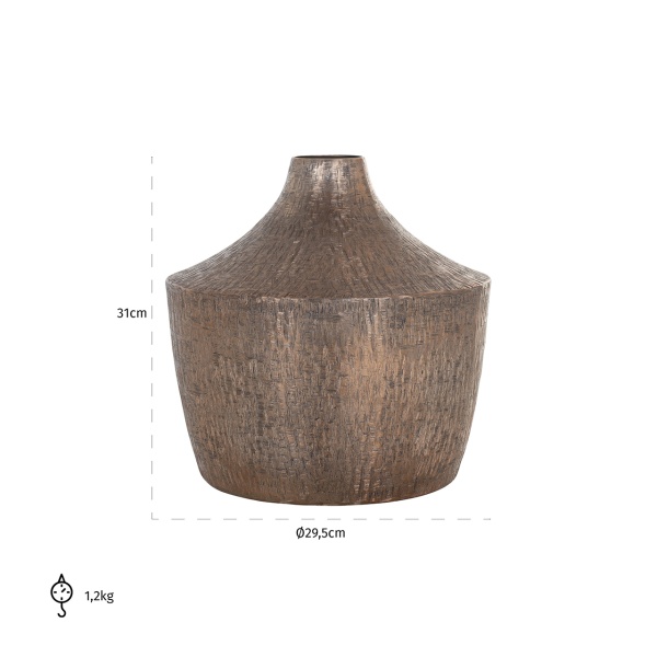 Vaas Britt groot (Brushed Gold)