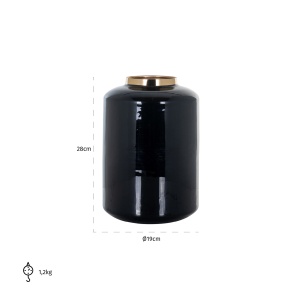 Vase Mara big (Black)