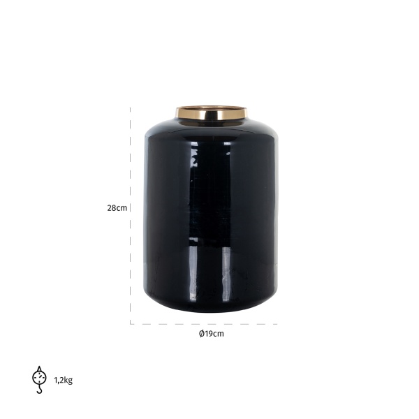 Vase Mara big (Black)