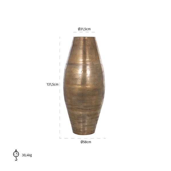 Vaas Zina goud (Brushed Gold)