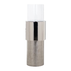 Windlicht Orvyn zilver klein (Silver)