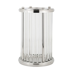 Windlicht Eaden zilver groot (Silver)