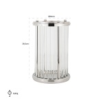 Windlicht Eaden zilver groot (Silver)
