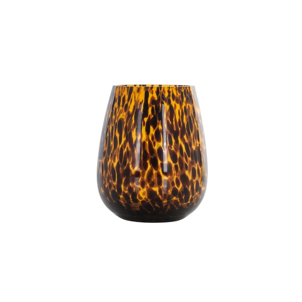 Windlicht Ivana groot Cheetah (Brown)