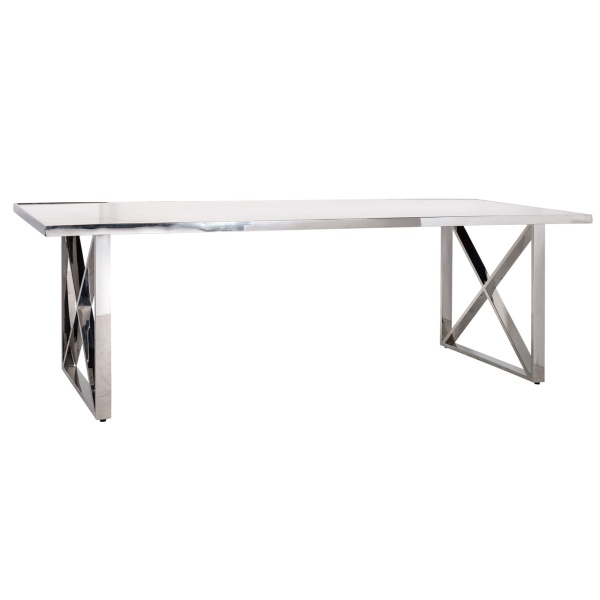 Eettafel Levanto kruispoot 200 (Silver)