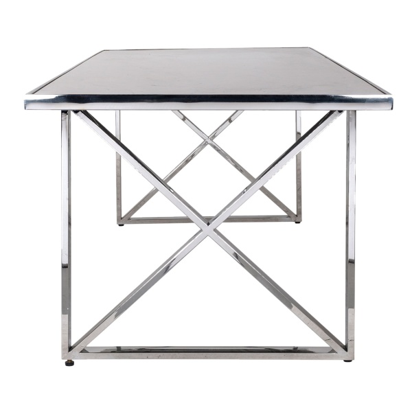 Eettafel Levanto kruispoot 200 (Silver)