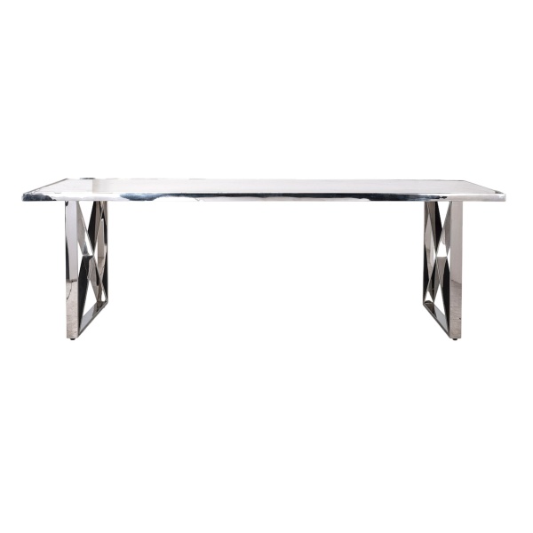 Eettafel Levanto kruispoot 200 (Silver)