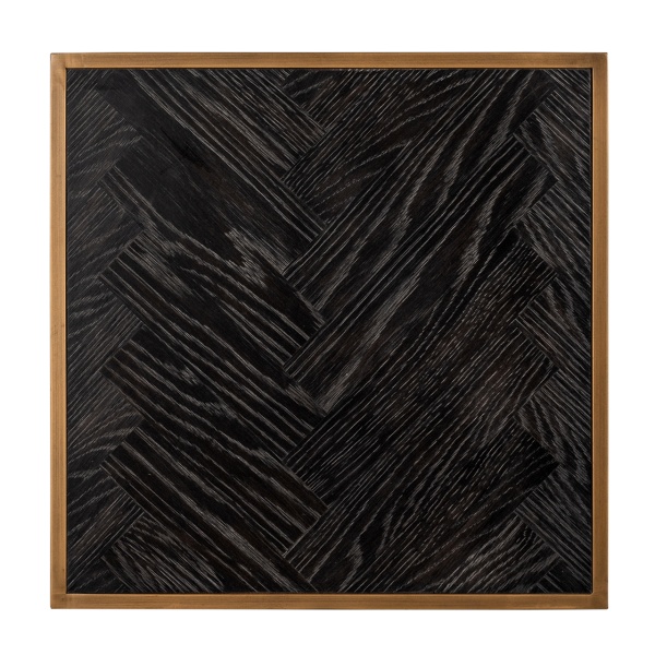 Bijzettafel Blackbone Brass 50x50 (Black rustic)