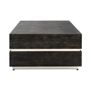 Salontafel Blackbone silver 150x80 (Block) (Black rustic)