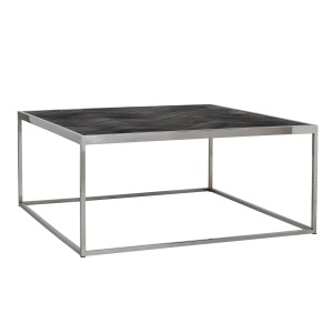 Salontafel Blackbone silver 90x90 (Black rustic)