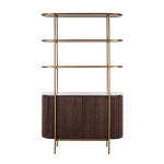 Wandkast Barkley 2-deuren 3-planken (Brushed Gold)