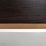 Wandkast Barkley 2-deuren 3-planken (Brushed Gold)