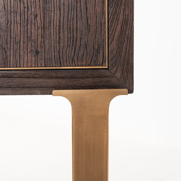 Wandkast Cromford Mill 2-deuren (Brushed Gold)