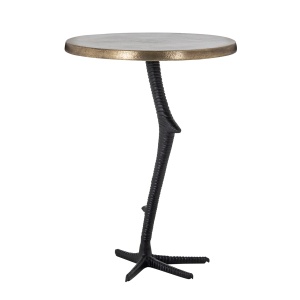 Bijzettafel Ostrich (Black/gold)
