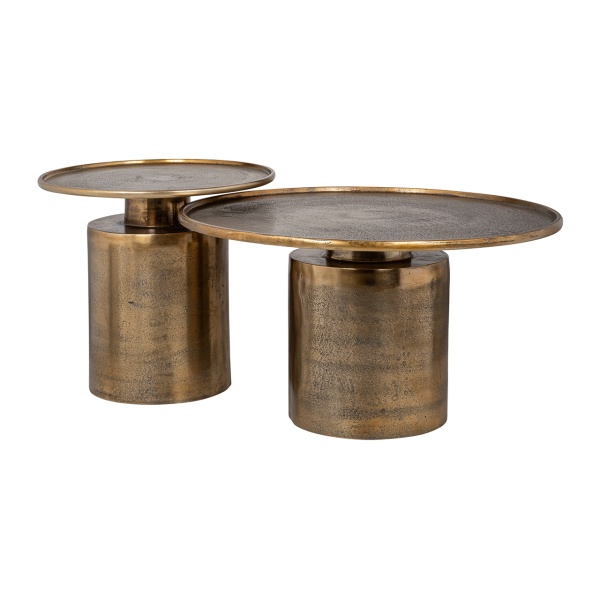 Bijzettafel Griffin 50Ø goud (Brushed Gold)