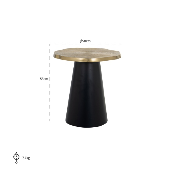 Bijzettafel Sassy (Brushed Gold)