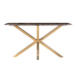 End table Inaya 41Ø (Brushed Gold)