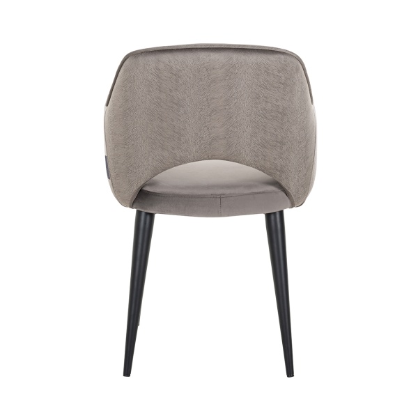 Stoel Giovanna feather stone / stone velvet fire retardant (Feather Velvet Stone HD001)