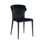 Stoel Piper Antraciet velvet Fire retardant (Quartz Antraciet 801)