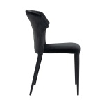 Stoel Piper Antraciet velvet Fire retardant (Quartz Antraciet 801)