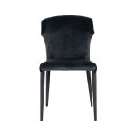 Stoel Piper Antraciet velvet Fire retardant (Quartz Antraciet 801)