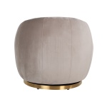 Draaifauteuil Jago Khaki Velvet / Brushed gold (Quartz Khaki 903)