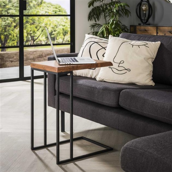Laptoptafel edge / Massief acacia naturel