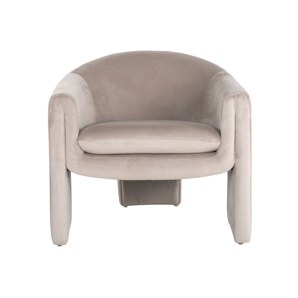Fauteuil Charmaine khaki velvet (Quartz Khaki 903)