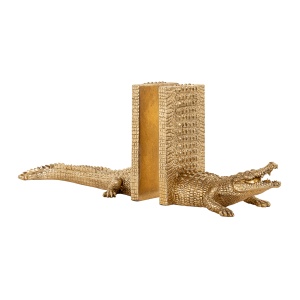 Boekenstandaard Krokodil (Gold)
