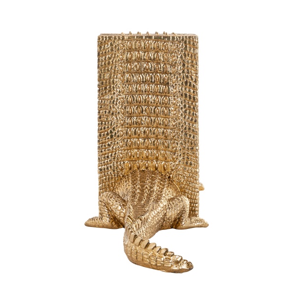 Boekenstandaard Krokodil (Gold)
