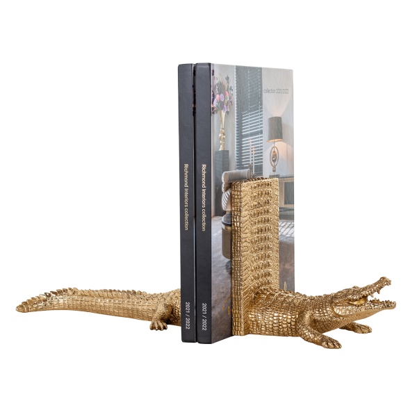 Boekenstandaard Krokodil (Gold)