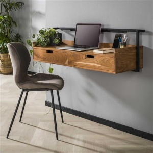 Wandbureau 2L air solid / Massief acacia naturel