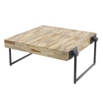 Salontafel Teca 70x70 / Teakhout verweerd