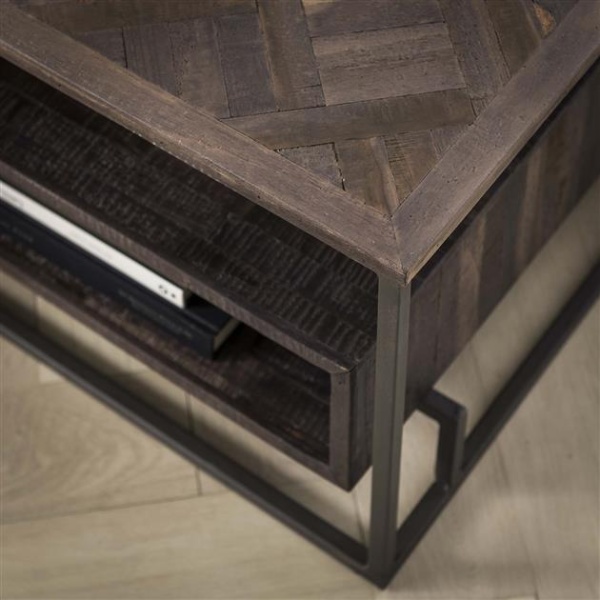 Salontafel rechthoek Teca vine / Teakhout brownwash