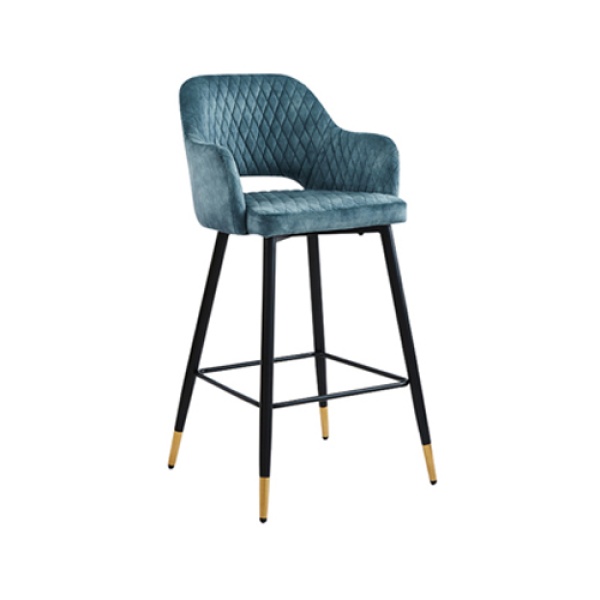 Barkruk Paris Velvet Petrol