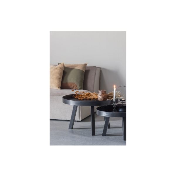 Beira Bijzettafel Hout Zwart 45xØ60