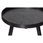 Beira Bijzettafel Hout Zwart 45xØ60