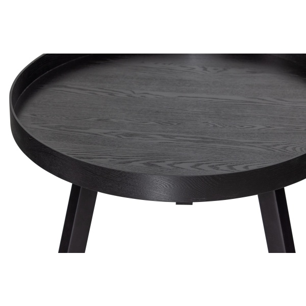 Beira Bijzettafel Hout Zwart 45xØ60