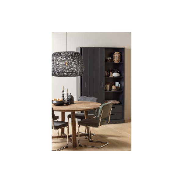 Corduroy Buisframe Stoel Ribcord Groen