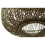 Moza Hanglamp Bamboe Groen 36x36cm