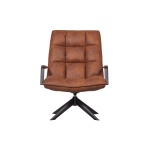 Jouke Draaifauteuil Met Armleuning Kunstleer Cognac